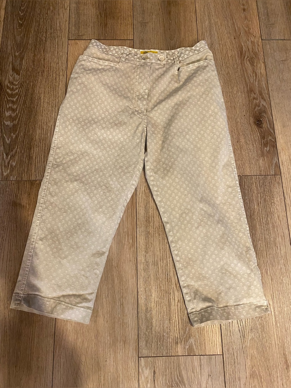 Les Olivades Women’s Capri Pants French Cotton Print Pants SZ 40 (US 6/8)
